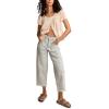 Lucky Brand Womens Lucky Legend Crop Patch Pocket Wide Leg(Glaze Up Wash)