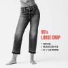 Lucky Brand Womens Women’s 90s Loose Crop Jean(Golden Valley)
