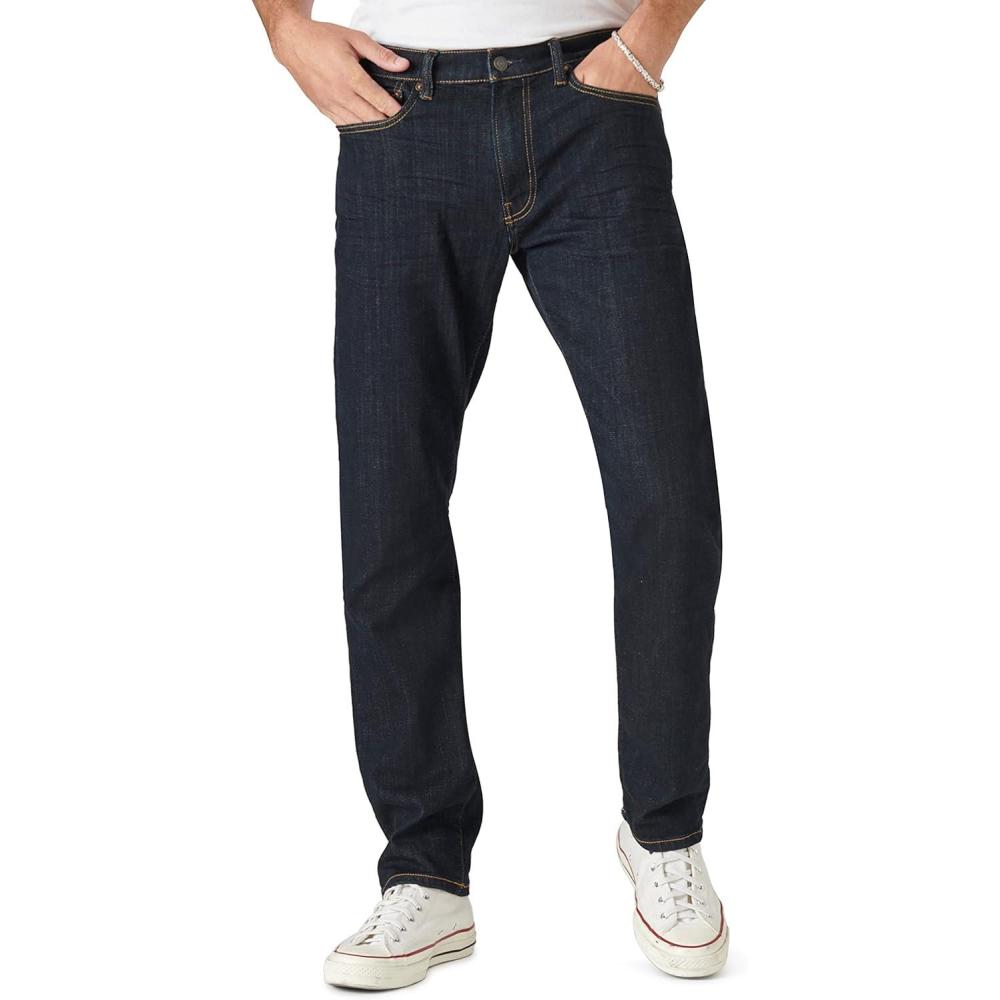 imageLucky Brand Mens 121 Slim Straight Coolmax Stretch JeanHula