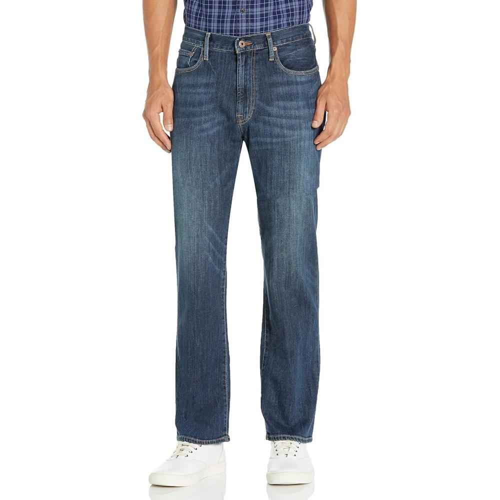 imageLucky Brand Mens 181 Relaxed StraightLeg Jean In AppalachianMahogany