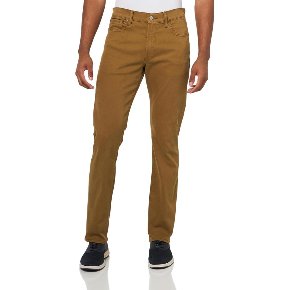 imageLucky Brand Mens 410 Athletic Straight Brushed TwillTuscan Tan Wash