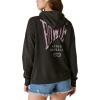 Lucky Brand Women’s Bowie Tour 83 Pullover(Black)