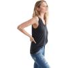 Lucky Brand Women’s Sleeveless V-Neck Cutwork Tank Top(Jet Black)