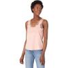 Lucky Brand Women’s Sleeveless V-Neck Cutwork Tank Top(Peaches N Cream)