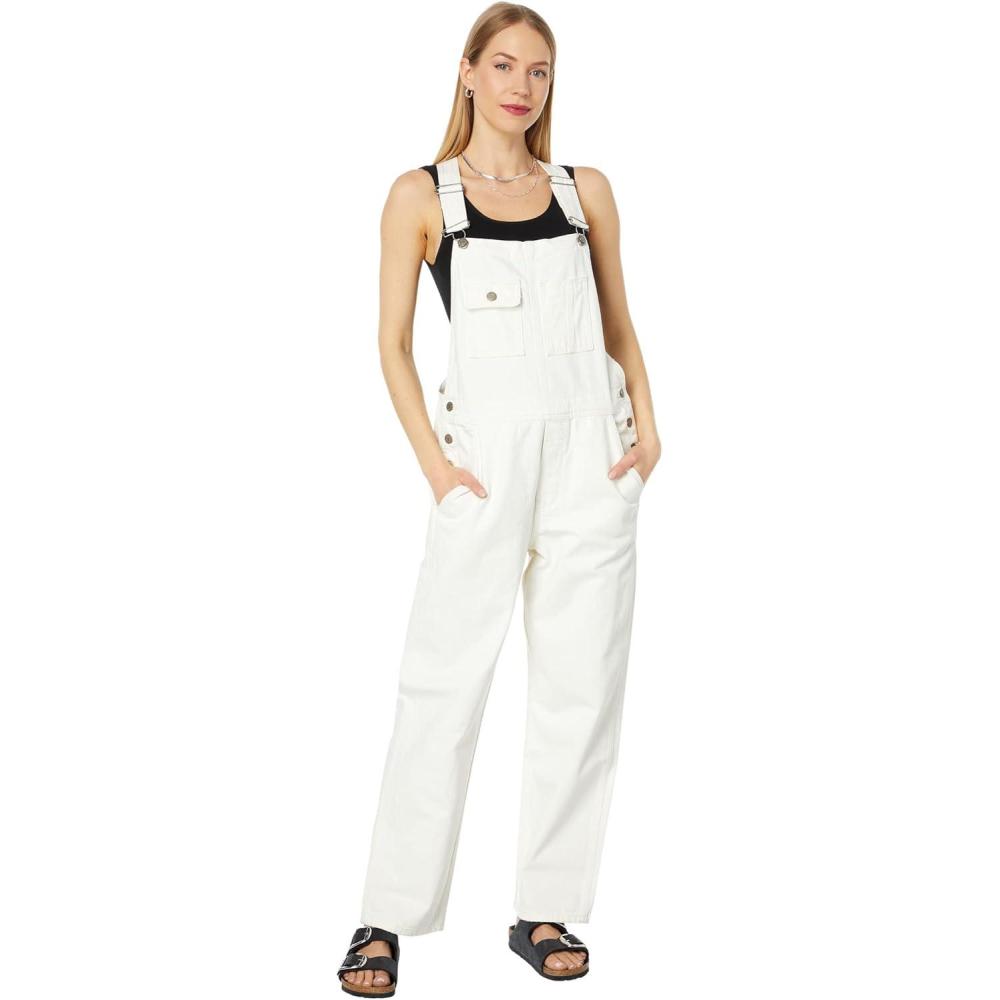 imageLucky Brand womens Denim OverallsSpring White