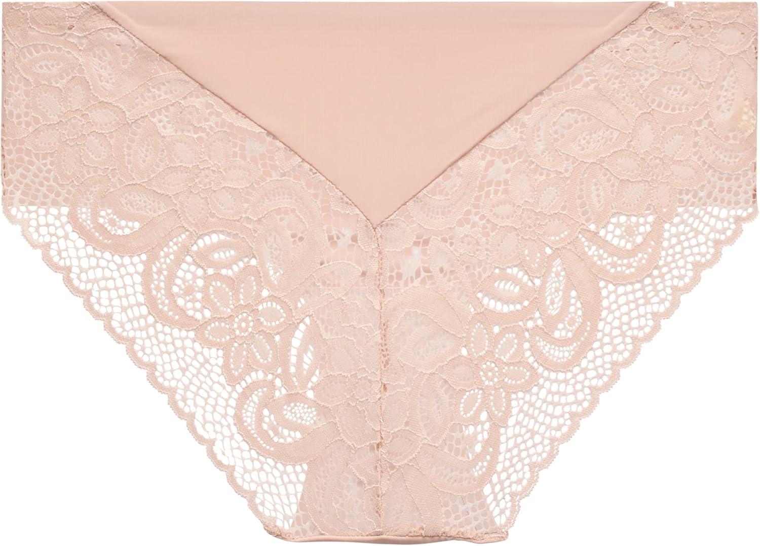 imageLucky Brand Womens Underwear Microfiber Lace Hipster Briefs 3 PackGardeniaNaturalBlack