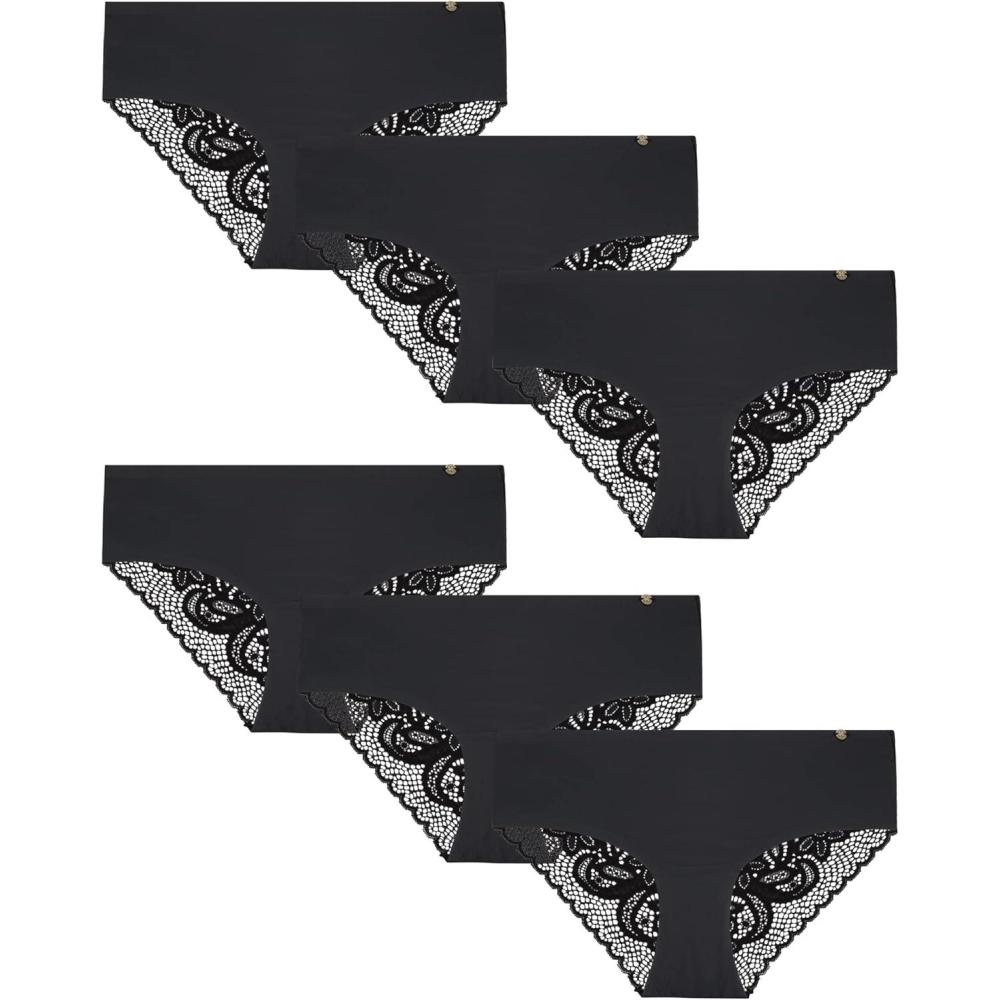 imageLucky Brand Womens Hipster Briefs 6PackBlackBlackBlack