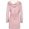 Lucky Brand Women’s Bathrobe Fleece Shawl Collar Belted Robe with Hood(Pink)