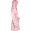 Lucky Brand Women’s Bathrobe Fleece Shawl Collar Belted Robe with Hood(Pink)
