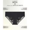 Lucky Brand Women’s Hipster Briefs 6Pack(Black/Black/Black)