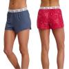 Lucky Brand Women’s Pajama Bottoms – Ultra-Soft 2 Pack Sleep and Lounge Sweat Shorts, Cortos de Pijama para Mujer(Red Bandana)