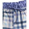 Lucky Brand Women’s Pajama Set – 2 Piece Henley Sleep Shirt and Lounge Pants – Silky Soft Sleepwear for Women(Simple Gingham/Persian Violet)
