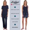 Lucky Brand Women’s Pajama Set – 4 Piece Sleep Shirt, Tank Top, Pajama Pants, Lounge Shorts (S-XL)(Navy Bandana)