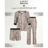 Lucky Brand Women’s Pajama Set 3Piece(Soft Snake)