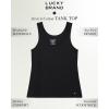 Lucky Brand Women’s Tank Top – 3 Pack Stretch Cotton Scoop Neck Ribbed Sleeveless T-Shirt, Camiseta sin Mangas para Mujer(Black)