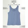 Lucky Brand Women’s Tank Top – 4 Pack Stretch Cotton Scoop Neck Sleeveless T-Shirt, Camiseta sin Mangas para Mujer(Blue/Grey/Slate/White)