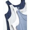 Lucky Brand Women’s Tank Top – 4 Pack Stretch Cotton Scoop Neck Sleeveless T-Shirt, Camiseta sin Mangas para Mujer(Blue/Grey/Slate/White)