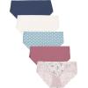 Lucky Brand Women’s Underwear – 5 Pack Microfiber Hipster Briefs (S-XL)((5-pack) Blue Iris/Bone/Stamp Dots/Renaissance Rose/Aero Floral)
