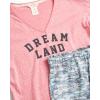 Lucky Brand womens Drapy Graphic Tee T-shirt and Short Pajama Set(Vintage Camo)
