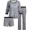 Lucky Brand Women’s Pajama Set 3Piece(Diamond Snake Geo)