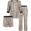 Lucky Brand Women’s Pajama Set 3Piece(Soft Snake)