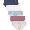 Lucky Brand Women’s Underwear – 5 Pack Microfiber Hipster Briefs (S-XL)((5-pack) Blue Iris/Bone/Stamp Dots/Renaissance Rose/Aero Floral)