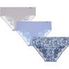 Lucky Brand Women’s Underwear – Microfiber Lace Hipster Briefs (3 Pack)(Indigo/Blue/Silver Scone)