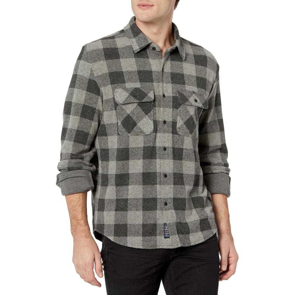 imageLucky Brand Mens Brushed Jersey ShirtBlack MultiBlack