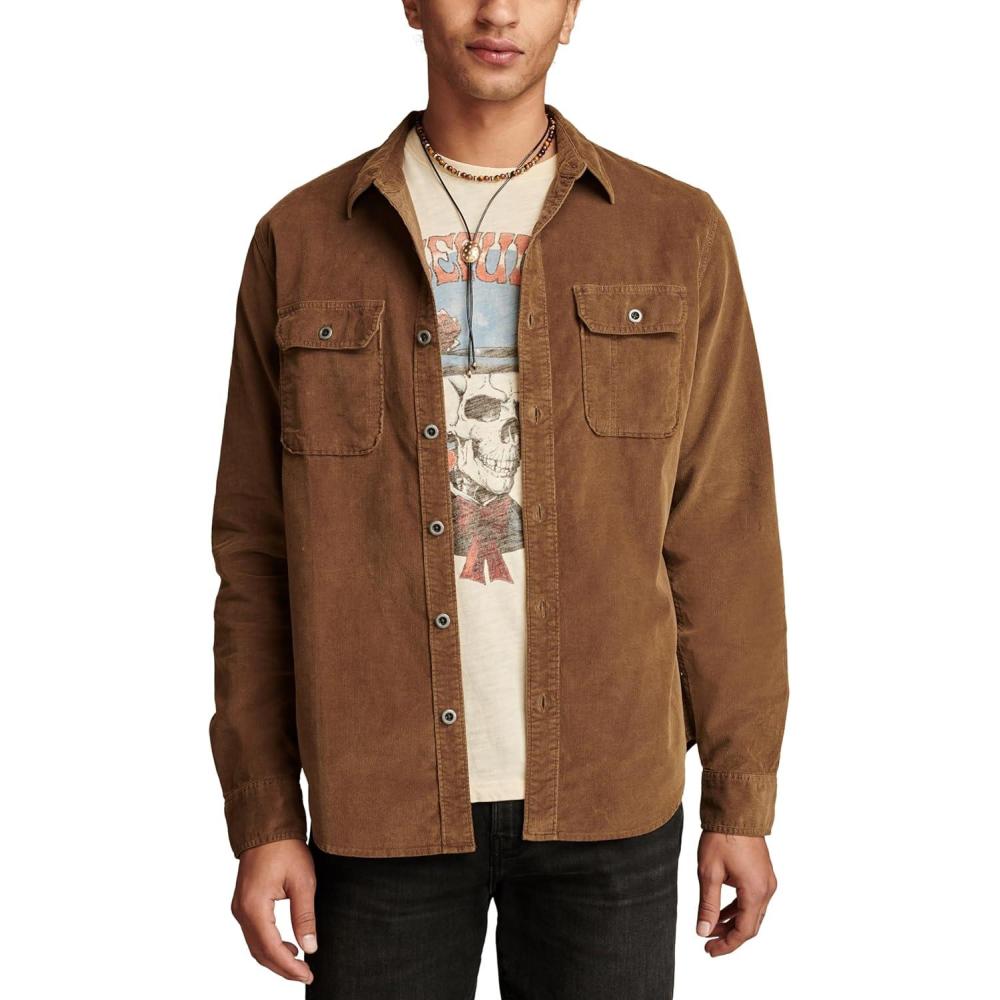 imageLucky Brand Mens Corduroy WorkshirtKangaroo