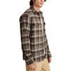 Lucky Brand Men’s Big Slub Twill Plaid Long Sleeve Utility Shirt(Black Multi)