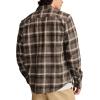 Lucky Brand Men’s Big Slub Twill Plaid Long Sleeve Utility Shirt(Black Multi)