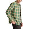 Lucky Brand Men’s Big Slub Twill Plaid Long Sleeve Utility Shirt(Green Multi)