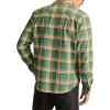 Lucky Brand Men’s Big Slub Twill Plaid Long Sleeve Utility Shirt(Green Multi)