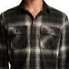 Lucky Brand Men’s Brushed Jersey Shirt(Black Multi)