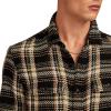 Lucky Brand Men’s Herringbone Humboldt(Black Plaid)