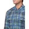 Lucky Brand Men’s Indigo Twill Long Sleeve Masa Western Shirt(Blue Multi)