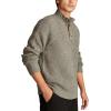 Lucky Brand Mens NEP 1/4 Mock Neck Sweater(209 Mahogany)