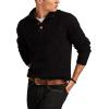 Lucky Brand Mens NEP 1/4 Mock Neck Sweater(Cadet Navy)