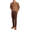 Lucky Brand Mens NEP 1/4 Mock Neck Sweater(Camel 2)