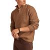 Lucky Brand Mens NEP 1/4 Mock Neck Sweater(Camel 2)
