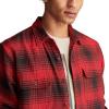 Lucky Brand Men’s Plaid Cloud Soft Flannel(Red Multi)