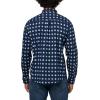 Lucky Brand Men’s Printed 1 Pocket Long Sleeve Shirt(Indigo Multi)