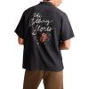 Lucky Brand Men’s Rolling Stones Club Short Sleeve Shirt(Blue Nights)