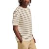 Lucky Brand Men’s Sweater Tee(Cadet Navy Multi Stripe)