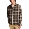 Lucky Brand Men’s Big Slub Twill Plaid Long Sleeve Utility Shirt(Black Multi)