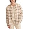 Lucky Brand Men’s Big Slub Twill Plaid Long Sleeve Utility Shirt(Brown Multi)