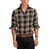 Lucky Brand Men’s Herringbone Humboldt(Black Plaid)