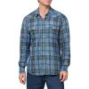 Lucky Brand Men’s Indigo Twill Long Sleeve Masa Western Shirt(Blue Multi)