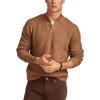 Lucky Brand Mens NEP 1/4 Mock Neck Sweater(Camel 2)