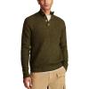 Lucky Brand Mens NEP 1/4 Mock Neck Sweater(Olive Night)